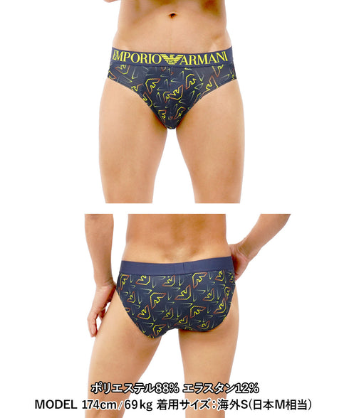 エンポリオ アルマーニ EMPORIO ARMANI ALL OVER EAGLE MICROFIBER メンズ ブリーフ 【メール便】 cts